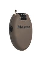 Masterlock 0,70 retractable cable, diam. 2mm - 3-digit resettable combination - 4 - 4603EURD - thumbnail