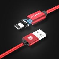 FLOVEME 1m 3A USB naar 8 Pin magnetische reliëf huisdier snel opladen & datakabel voor iPhone XR / iPhone XS MAX / iPhone X & XS / iPhone 8 & 8 Plus - thumbnail