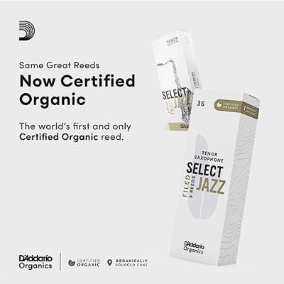 D'Addario Woodwinds ORSF05TSX4H Organic Select Jazz Tenorsaxofoonriet, 4 Hard, 5-pack D'Addario Woodwinds ORSF05TSX4H Organic Select Jazz Tenorsaxofoonriet, 4 Hard, 5-pack