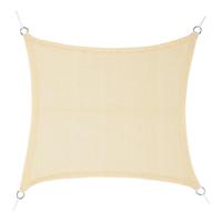 Schaduwdoeken Faura Beige 5 x 5 m Vierkant - thumbnail
