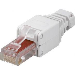 goobay 44738 CAT6 UTP RJ45 netwerkstekker zonder gereedschap te monteren, wit