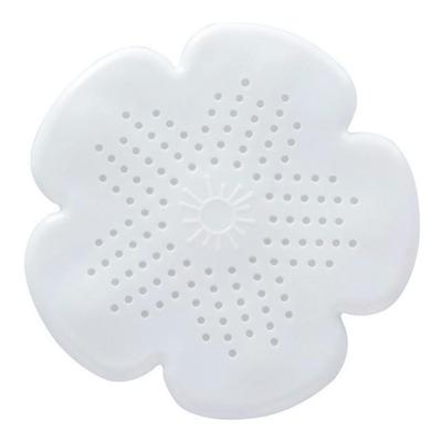 2 PC'S bloem vorm badkamervloer afvoer haar stopper filter gootsteen zeef (wit)
