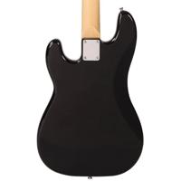 Vintage V40BLK Coaster Series Gloss Black elektrische basgitaar - thumbnail