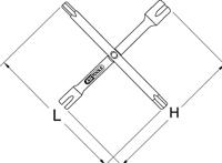 KS Tools 1166200 Kruissleutel - thumbnail