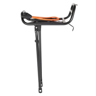 Atranvelo transport bagagedrager, voorop "cargo city" fr.transp.carrier at.velo cargo city alu tube black