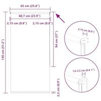Rolgordijn verduisterend 65x130cm stofbreedte 60,7 cm polyester - thumbnail