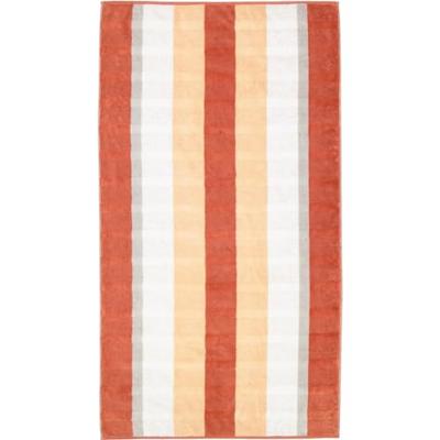 Cawö Cawo Noblesse Stripes Badlaken 80x150 brick