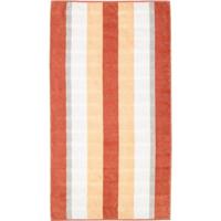 Cawö Cawo Noblesse Stripes Badlaken 80x150 brick - thumbnail