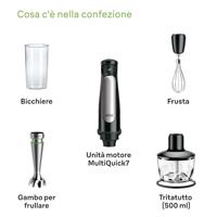 Braun MQ7035XBI MultiQuick 7 Staafmixer Zwart/RVS - thumbnail