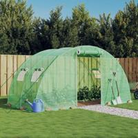 VidaXL Tuinkas met stalen frame 8 m² 4x2x2 m - thumbnail