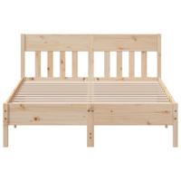Bedframe zonder matras massief grenenhout 135x190 cm - thumbnail