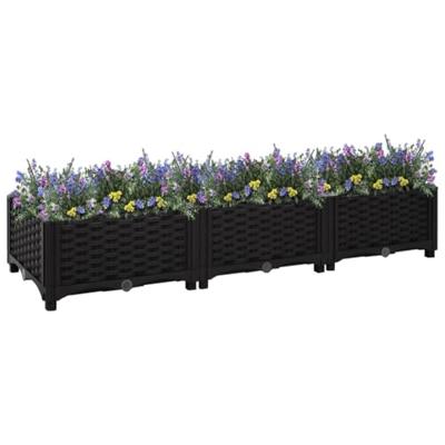 VidaXL Plantenbak verhoogd 120x40x23 cm polypropyleen VidaXL Plantenbak verhoogd 120x40x23 cm polypropyleen