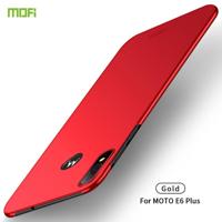 Voor MOTO E6 plus MOFI Frosted PC ultradun hard case (rood) - thumbnail