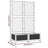 VidaXL Plantenbak met latwerk 80x40x121,5 cm polypropeen - thumbnail