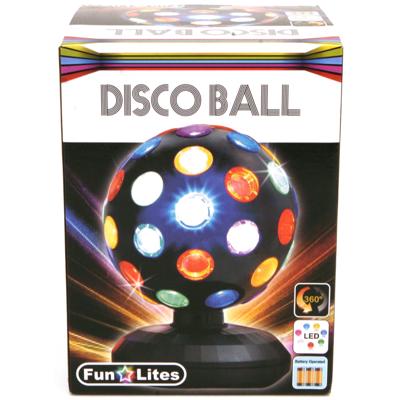 Fun Lites Disco LED-Bol 15 cm Zwart