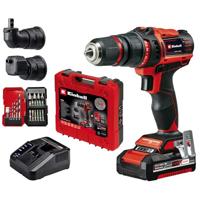 Einhell Power X-Change TE-CD 18/45 3X-Li +22 4513990 Accu-schroefboormachine 18 V 2 Ah Incl. accu, Incl. hoekadapter - thumbnail