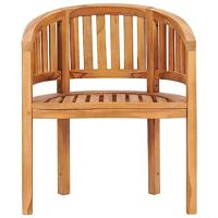 Bananenstoel massief teakhout - thumbnail