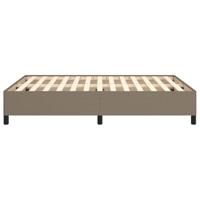 Bedframe zonder matras stof taupe 140x190 cm - thumbnail
