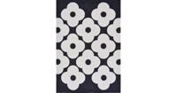 Orla Kiely - Spot Flower Black Outdoor 460805 - 160x230 cm Vloerkleed - thumbnail