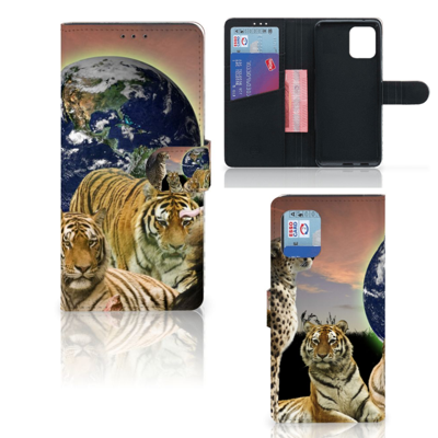 OPPO Find X3 Pro Telefoonhoesje met Pasjes Roofdieren OPPO Find X3 Pro Telefoonhoesje met Pasjes Roofdieren