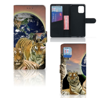 OPPO Find X3 Pro Telefoonhoesje met Pasjes Roofdieren - thumbnail