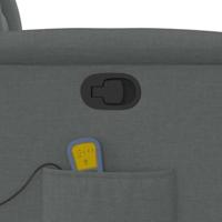 Massagestoel verstelbaar stof donkergrijs - thumbnail