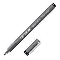 Staedtler pigment liner fineliner, beitelpunt, schrijfbreedte 2 mm, zwart - thumbnail