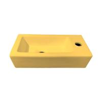 Best Design Fontein Morrano 37x18x9 cm Rechts Mat Geel - thumbnail
