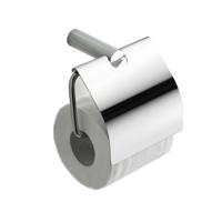 Ida toiletrolhouder met klep chroom - thumbnail