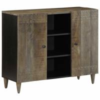 Dressoir 90x33x75 cm massief mangohout - thumbnail
