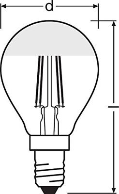 OSRAM HOMELIGHTING 4058075456549 LED-lamp Energielabel F (A - G) E14 Peer 4 W = 34 W Warmwit (Ø x h) 45 mm x 84 mm Filament / Retro-LED 1 stuk(s)