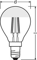 OSRAM HOMELIGHTING 4058075456549 LED-lamp Energielabel F (A - G) E14 Peer 4 W = 34 W Warmwit (Ø x l) 45 mm x 84 mm 1 stuk(s) - thumbnail