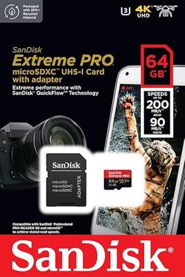 SanDisk Extreme Pro 64GB microSDXC UHS-I V30 - thumbnail