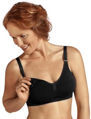 Borstvoedings- & zwangerschapsbeha met vormgeheugen CARRIWELL zwart
