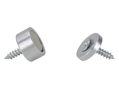 Sintron Magneet (Ø x h) 12.7 mm x 6.35 mm RVS 10 stuk(s) 207901