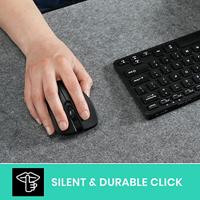 Perixx PERIMICE-621 B Ergonomische muis Radiografisch Zwart Geluidsarme toetsen - thumbnail