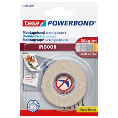 tesa INDOOR 55740-00001-02 Montagetape tesa Powerbond Wit (l x b) 1.5 m x 19 mm 1 stuk(s) tesa INDOOR 55740-00001-02 Montagetape tesa Powerbond Wit (l x b) 1.5 m x 19 mm 1 stuk(s)
