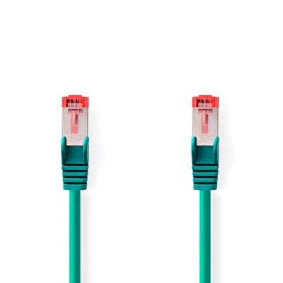 Nedis CAT6 Netwerkkabel | RJ45 Male | RJ45 Male | S/FTP | 0.25 m | Rond | LSZH | Groen | Label - CCGL85221GN025