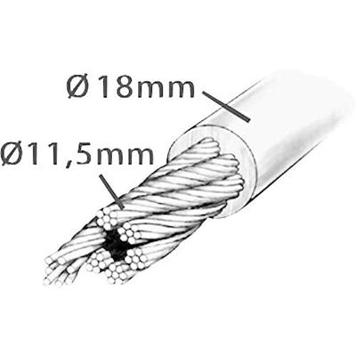 Security Plus PK 96 Kabelslot Zwart Sleutelslot