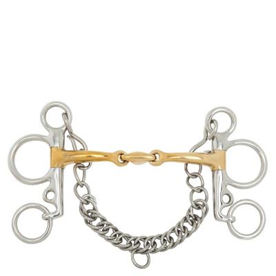 BR Pelham Soft contact curved 12mm zilver maat:14,5