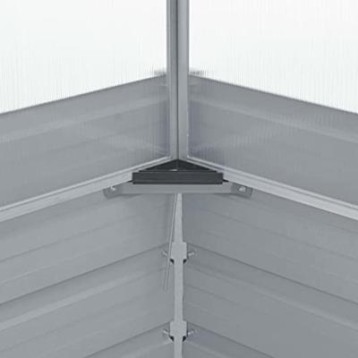VidaXL Tuinkas 100x100x85 cm gegalvaniseerd staal grijs