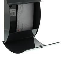 Burg Wächter 38710 CAPRI 813 ANT Brievenbus Plaatstaal Antraciet Sleutelslot - thumbnail