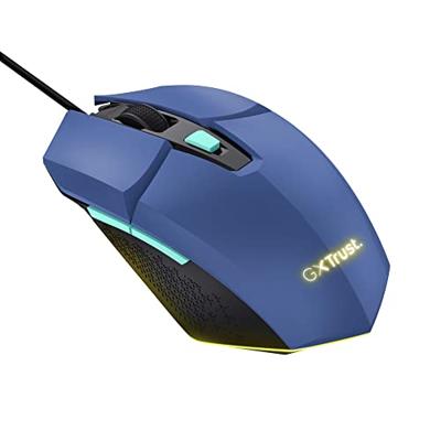 Trust GXT109B FELOX Gaming-muis Kabelgebonden Optisch Blauw 6 Toetsen 6400 dpi Verlicht Trust GXT109B FELOX Gaming-muis Kabelgebonden Optisch Blauw 6 Toetsen 6400 dpi Verlicht