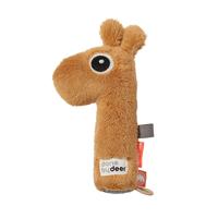 Done by Deer pieper rammelaar Raffi Mustard knuffel 16 cm - thumbnail