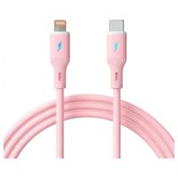 Akyga AK-USB-71 USB-kabel USB-C stekker, Apple Lightning stekker 1 m Roze - thumbnail