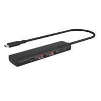 ICY BOX IB-HUB1437-CPD Bedraad USB 3.2 Gen 2 (3.1 Gen 2) Type-C Zwart - thumbnail