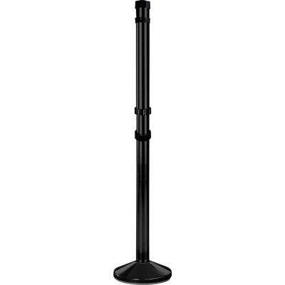 Informatiepool en riemontvanger, 1600 mm, zwart