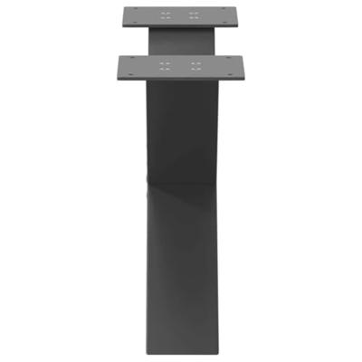 Salontafelpoten 2 st X-vormig 60x(30-31) cm staal antraciet