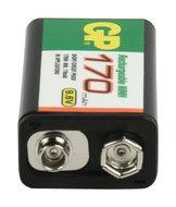 GP Oplaadbare 9V batterij (blok) GPIND17R9HC1 NiMH 9.6 V 170 mAh 1 stuk(s) - thumbnail