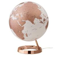 Atmosphere nr-0331f7nu-gb globe bright copper 30cm diameter kunststof voet engelstalig - thumbnail